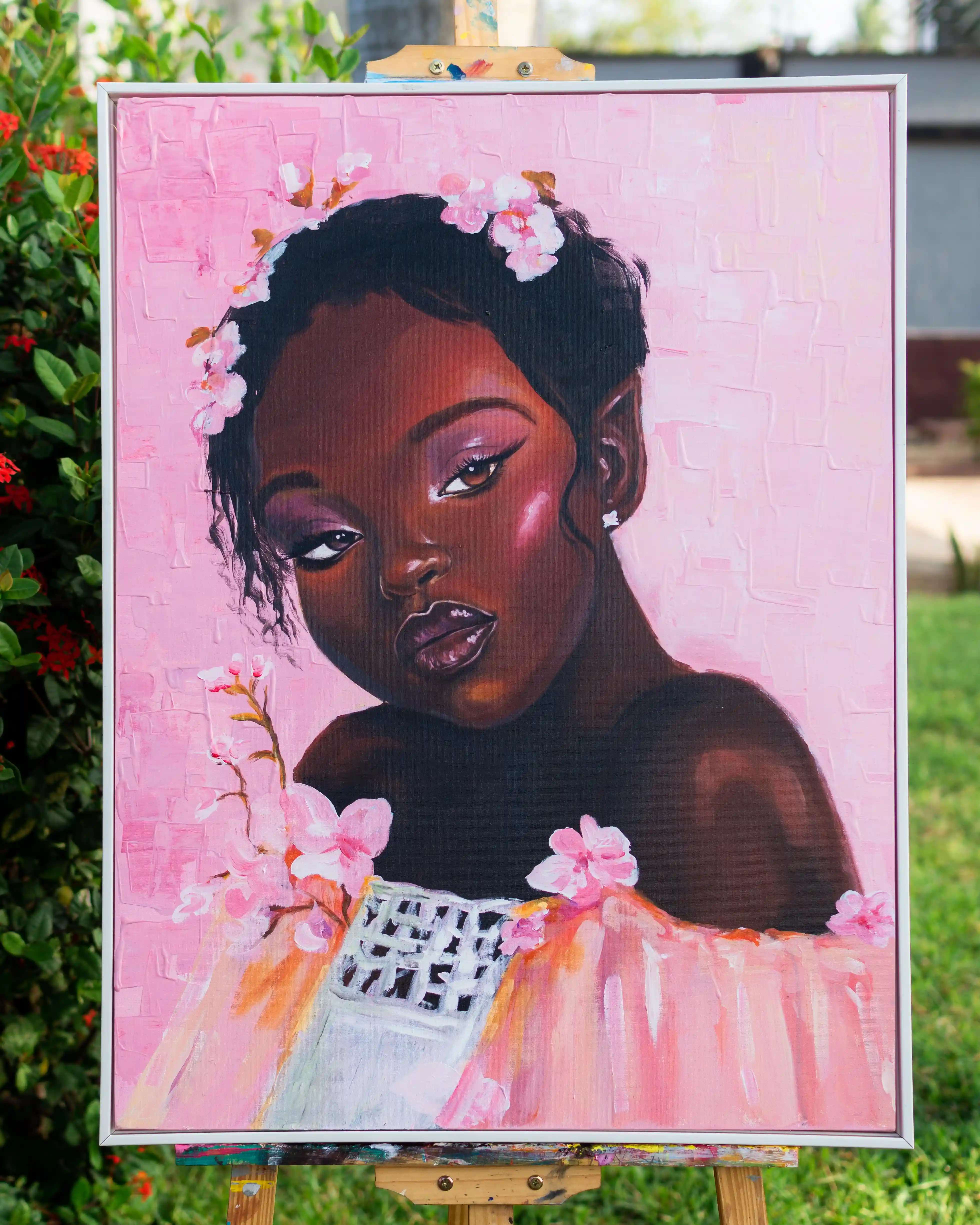 Blossom in Grace - A beautiful artwork showcasing the delicate beauty of nature and artistic expression.