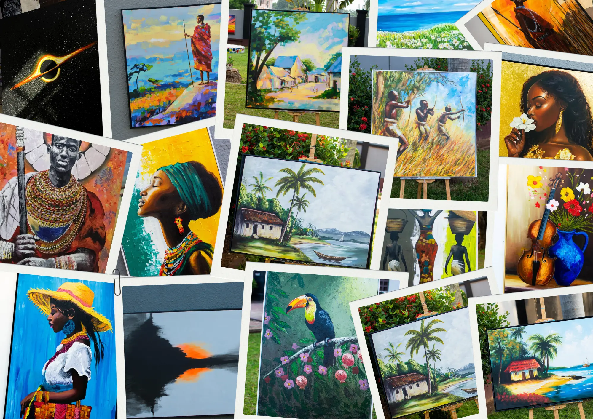Buy Paintings - Discover and purchase original artwork created by our talented artists. From contemporary pieces to traditional styles, find the perfect addition to your collection. at Nias Nyalada Art Studio