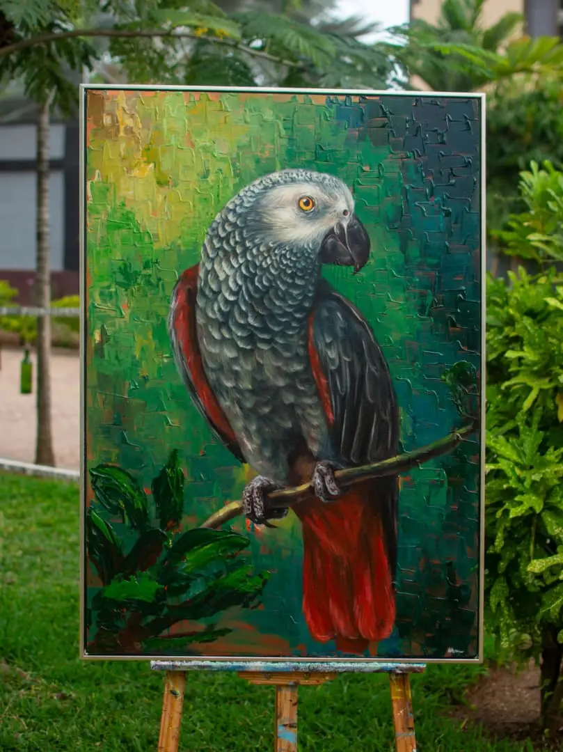 Wings of Africa ( The Grey Parrot) by Michael Wenc - View 1