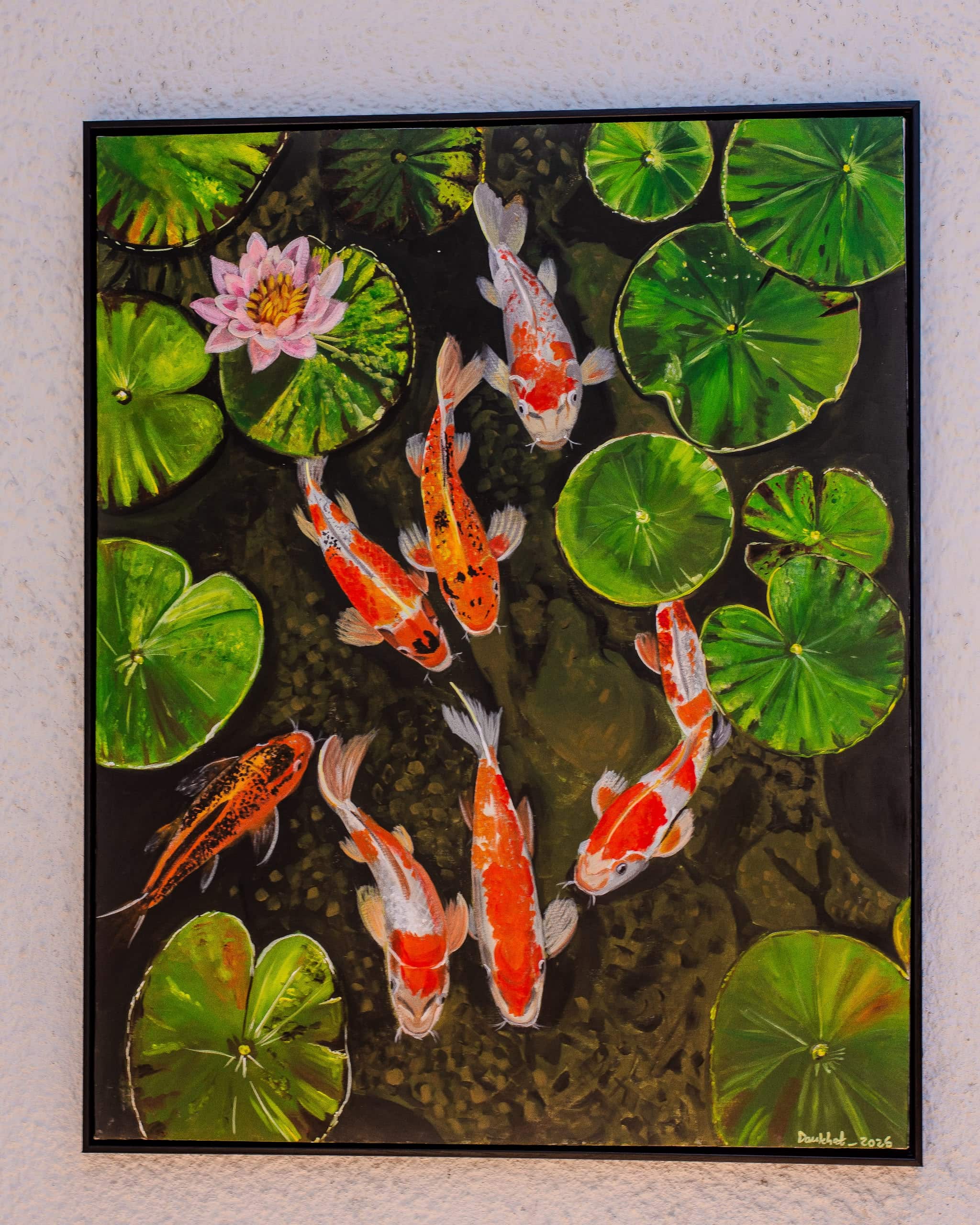 Koi dance in pond. by Daukhat - View 1