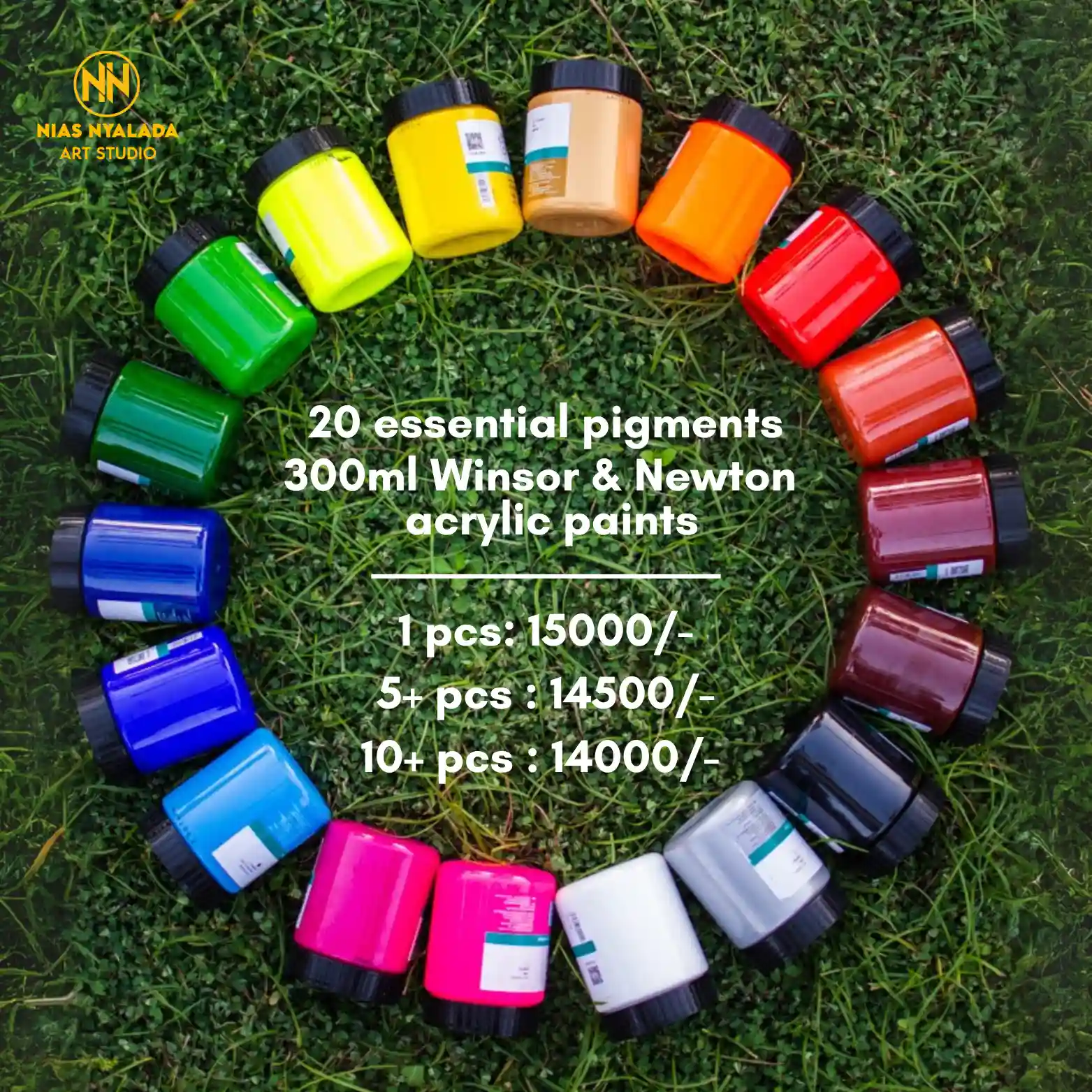 Professional Acrylic Paint Set - 12 vibrant colors in tubes